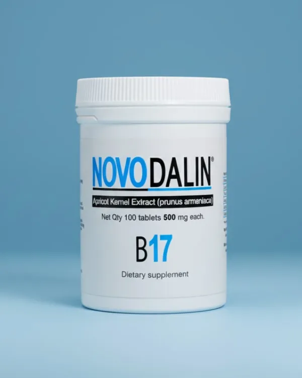 Bottle of Novodalin 500mg tablets